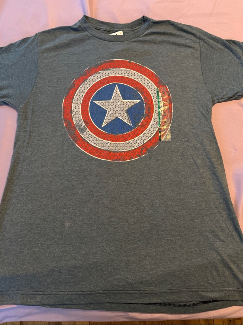 Adult Captain America Shield Graphic Tee -